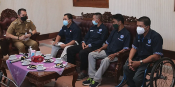 ISTIMEWA, Audiensi: FKDK Saat Audiensi dengan Bupati Kudus HM Hartopo di Pendopo.
Buka Kesempatan Kerja bagi Disabilitas