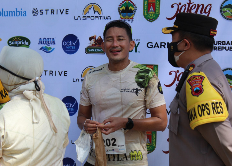 sandiaga uno ikut marathon MesaStila100Ultra