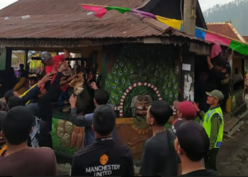 WARISAN: Mondosiyo Pancot merupakan tradisi sedekah bumi yang dilakukan oleh warga Pancot Kelurahan Kalisoro Kecamatan Tawangmangu.