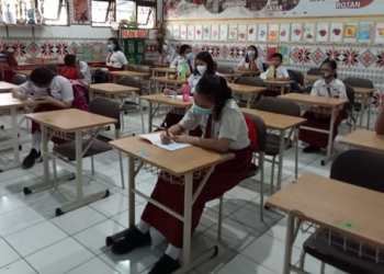 Disdik Semarang Imbau Penerimaan Rapor Diselenggarakan Januari 2022 32 SEKOLAH: Suasana pembelajaran tatap muka di salah satu SD di Kota Semarang, belum lama ini. (Dinda Rahmasari/Lingkarjateng.id)