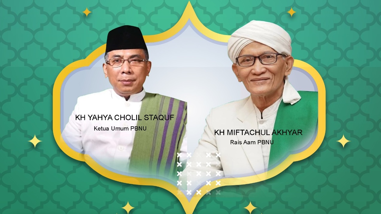 SELAMAT : Gus Yahya Terpilih sebagai Ketua Umum PBNU dan KH Miftachul Akhyar sebagai Rais Aam masa khidmat 2021-2026 di Muktamar ke-34 NU, Lampung, (24/12). (Istimewa/Lingkarjateng.id)
