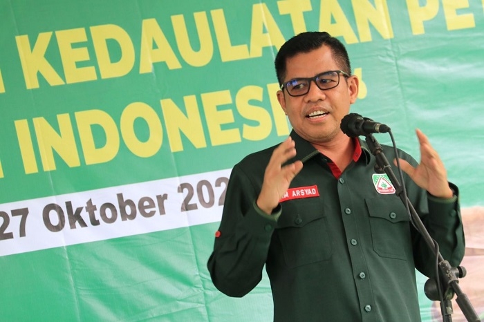 Ketua Umum Gerakan Kebangkitan Petani dan Nelayan Indonesia (Gerbang Tani), Idham Arsyad. (Istimewa/Lingkarjateng.id)