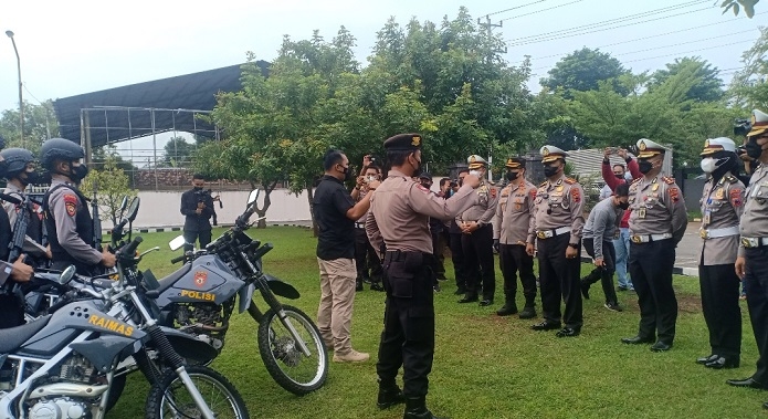 ANTISIPASI: Tim handal dari Polres Kendal siap melindungi masyarakat dari tindakan pembegalan.