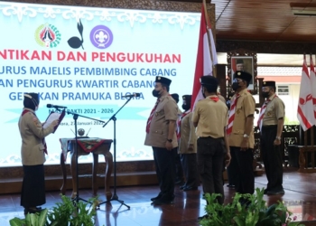 KHIDMAT: Pelantikan Pengurus Mabicab Blora di pendopo Rumah Dinas Bupati Blora, Kamis (27/1). (Istimewa/Lingkarjateng.id)