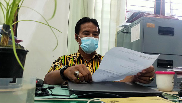 Kasi Pembinaan Guru dan Tenaga Kependidikan SD Dinas Pendidikan dan Kebudayaan Kabupaten Demak, Mugiarto (M. Elang Ade Iswara/Lingkarjateng.id)