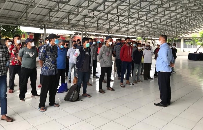 ASIMILASI: Sebanyak 50 narapidana mendapatkan asimilasi oleh Lapas Kelas 1 Semarang. (Adimungkas/Lingkarjateng.id)