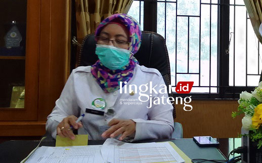 Kepala Dinas Kesehatan Kabupaten Pati, dr. Aviani Tritanti Venusia. (Ayu/Lingkarjateng.id)