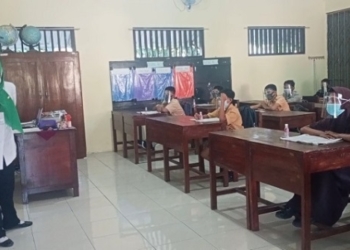 PEMBELAJARAN: Proses kegiatan belajar mengajar yang menggunakan kurikulum prototipe di salah satu SD di Kabupaten Kudus. (Alifia Elsa Maulida/Lingkarjateng.id)