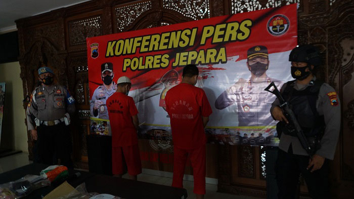Sepanjang 2021 Kasus Pencabulan di Jepara Meningkat 25 ILUSTRASI: Salah satu kasus tindak kejahatan narkoba yang berhasil digagalkan satuan Polres Jepara pada tahun 2021 lalu. (Adhik Kurniawan/Lingkarjateng.id)
