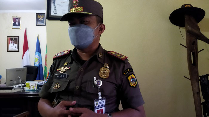 Kepala Satpol PP Kabupaten Pati, Sugiyono. (Aziz Afifi/Lingkarjateng.id)