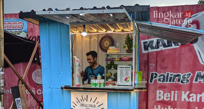 PELUANG BISNIS: Bisnis franchise minuman kekinian milik Jauhar Ala Uddin di Kabupaten Pati.