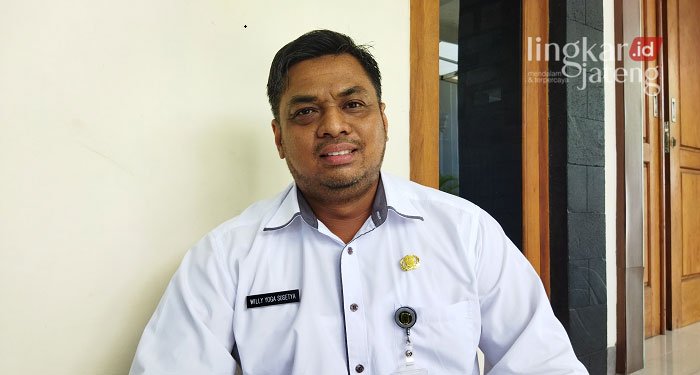 Kabid TIK, Dinas Komunikasi dan Informatika (Diskominfo) Kabupaten Pati, Willy Yoga Susetya saat ditemui di Pendopo Kabupaten Pati, beberapa waktu lalu. (Aziz Afifi/Lingkarjateng.id)