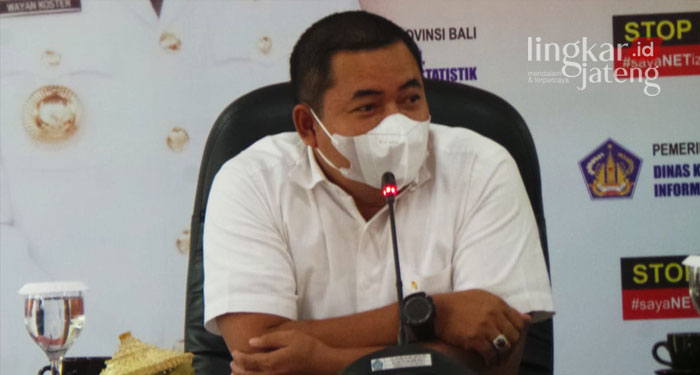 MENJELASKAN: Ketua DPRD Kudus Masan saat memberikan penjelasan dalam mengembangkan Smart City di Kudus.
