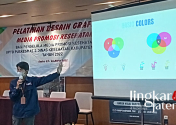DKK Kudus Gandeng Lingkar Jateng Adakan Pelatihan Desain Grafis