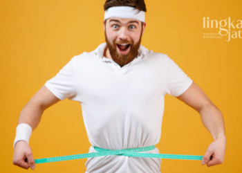 ILUSTRASI: Seseorang yang melakukan diet (Sumber Gambar: Freepik @drobotdean/Lingkarjateng.id)