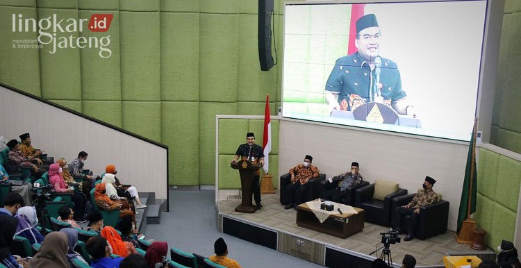Isi Kuliah Umum, Bupati Harap UIN Walisongo Semarang Ikut Bangun Blora