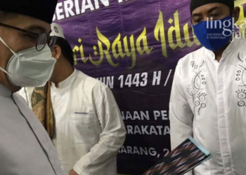 SIMBOLIS: Para napi yang memperoleh remisi Idul Fitri 1443 H di Lapas Kelas I Semarang, Senin (02/05). (Antara News/Lingkarjateng.id)