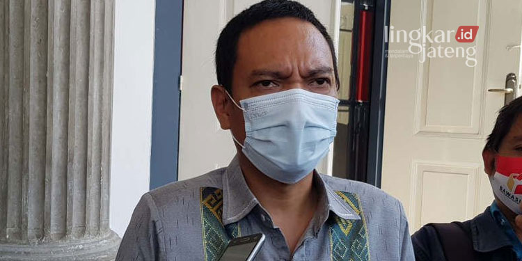 MENERANGKAN: CEO PSIS Semarang A. S. Sukawijaya saat ditemui awak media, belum lama ini. (Antara News/Lingkarjateng.id)
