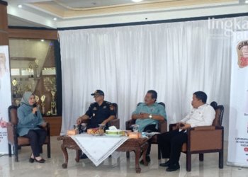 TAKE DIALOG: Pemkab Kendal gelar talk show Sosialisasi Cukai Tembakau di Kantor Kecamatan Kaliwungu, Kabupaten Kendal, Rabu (29/6) bersama Lingkar TV. (Unggul Priambodo/Lingkarjateng.id)