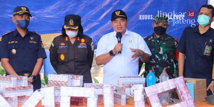 13,2 Ton Barang Bukti Dibakar, Ketua DPRD Kudus: Ikhtiar Berantas Rokok Ilegal