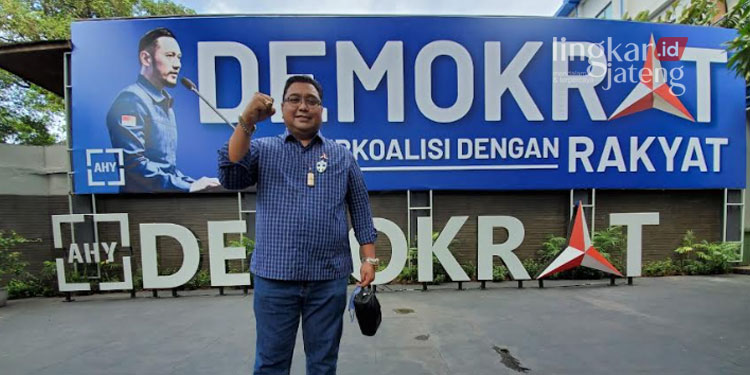 POTRET: Dewan Pimpinan Cabang (DPC) Partai Demokrat Kabupaten Pati, Joni Kurnianto. (Istimewa/Lingkarjateng.id)
