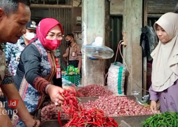 Pasca BBM Naik, Bupati Sumarni Tinjau Harga Bahan Pokok di Pasar Grobogan