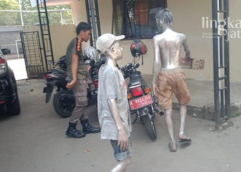 Satpol PP Pati Kembali Amankan Manusia Silver, Ada yang Tunawicara