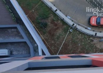 TKP: Apartemen lokasi perempuan nekat bunuh diri di Semarang pada Jumat, 2 September 2022. (Istimewa/Lingkarjateng.id)