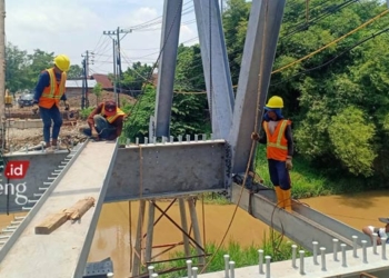 Capai 74 Persen, Pembangunan Jembatan Sungai Bulanan Kendal Lebih Cepat dari Rencana