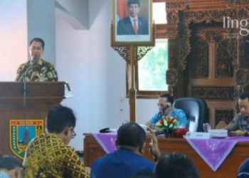 INOVASI: Kegiatan Kick Off KIPP Lokal Pemerintah Kabupaten Kudus di Ruang Rapat Lantai 4 Gedung Setda Kudus pada Rabu, 12 Oktober 2022. (Nisa Hafizhotus Syarifa/Lingkarjateng.id)