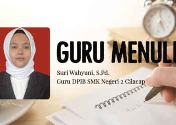 POTRET: Guru DPIB SMK Negeri 2 Cilacap, Jawa Tengah, Suri Wahyuni, S.Pd. (Istimewa/Lingkarjateng.id)