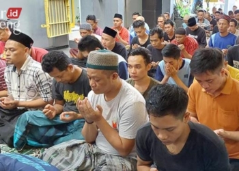 Warga Binaan Rutan Salatiga Gelar Sholat Gaib dan Doa Bersama bagi Korban Kanjuruhan