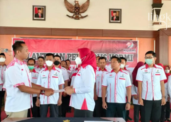 SIMBOLIS: Pengurus KORMI Demak periode 2022-2026 resmi dilantik belum lama ini. (Istimewa/Lingkarjateng.id)