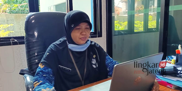 Kepala Bidang Tata Ruang Bangunan dan Pertanahan Dinputaru Demak, Naning Prihatiningrum. (Tomi Budianto/Lingkarjateng.id)