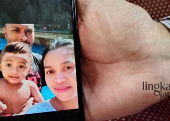 POTRET: Foto keluarga Sulipah (45) TKI asal Grobogan, korban kapal tenggelam di Perairan Nongsa, Batam. (Muhamad Ansori/Lingkarjateng.id)