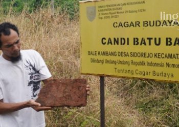 BERSEJARAH: Situs Candi Bata yang ditemukan di Desa Sawangan, Kecamatan Gringsing, Kabupaten Batang. (Dok. Pemkab Batang/Lingkarjateng.id)