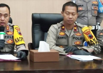 KONFERENSI PERS: Polres Grobogan saat gelar kasus di Mapolres setempat, baru-baru ini. (Muhamad Ansori/Lingkarjateng.id)