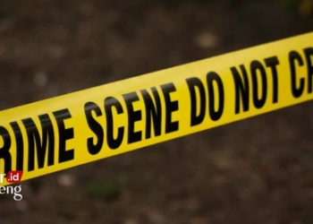 ILUSTRASI: Garis polisi di lokasi kejadian perkara. (Canva/Lingkarjateng.id)