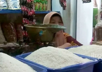 MENJUAL: Ilustrasi salah satu penjual beras. (Istimewa/Lingkarjateng.id)