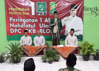 SARASEHAN: DPC PKB Blora gelar serasehan politik memperingati harlah satu abad NU. (Istimewa/Lingkarjateng.id)
