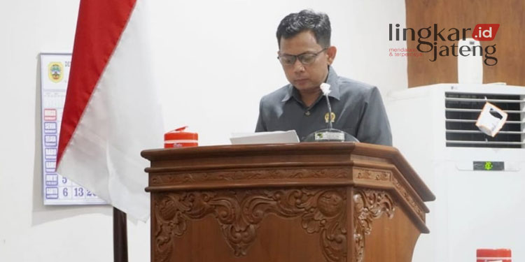 Anggota Komisi B DPRD Pati, Narso. (Arif Feberiyanto/Lingkarjateng.id)