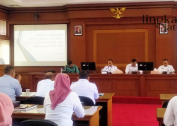 RAKOR: Rapat Koordinasi Membangun Komitmen Penyusunan Arsitektur SPBE Kabupaten Pati pada Rabu, 1 Maret 2023. (Khairul Mishbah/Lingkarjateng.id)