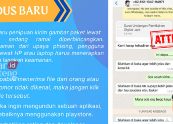 TANGKAPAN LAYAR: Diskominfo Pati imbau warga waspada penipuan modus penipuan file apk. (Dok. Instagram Diskominfo Pati/Lingkarjateng.id)