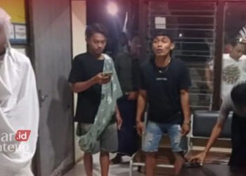 TANGKAPAN LAYAR: Seorang remaja nyamar pocong dilaporkan ke Polsek Bonang, Kabupaten Demak. (Instagram Polres Demak/Lingkarjateng.id)