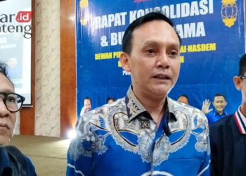NasDem Grobogan Targetkan Raih 5 Kursi Legislatif Pemilu 2024 32 Ketua DPP Partai Nasdem, Atang Irawan. (Muhamad Ansori/Lingkarjateng.id)