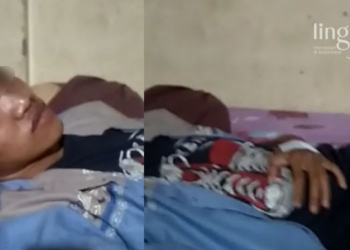 KORBAN: Salah satu korban pemukulan oleh pengemudi Calya Merah usai jalani perawatan medis. (Arif Febriyanto/Lingkarjateng.id)