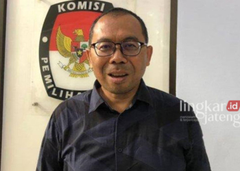 Ketua KPU Provinsi Jawa Tengah, Paulus Widyantoro. (Rizky Syahrul Al-Fath/Lingkarjateng.id)