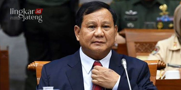 Menteri Pertahanan, Prabowo Subianto. (Istimewa/Lingkarjateng.id)