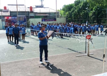 SEREMONI: Pembukaan kejurnas Tenis Junior Pelti Pati 2023 pada Senin, 26 Juni 2023. (Setyo Nugroho/Lingkarjateng.id)