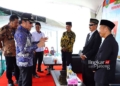 BERI WEJANGAN: Bupati Kudus HM Hartopo saat memberikan nasihat kepada calon kepala desa untuk tetap rukun dan legowo dalam kontestasi Pilkades. (Ihza Fajar/Lingkarjateng.id)